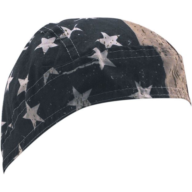 Μπαντάνα ZAN HEADGEAR HEADWRAP FLYDANNA® VINTAGE AMERICAN FLAG Μαύρο  Cotton ONE SIZE