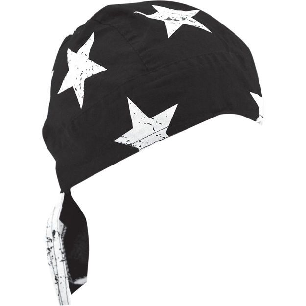 Μπαντάνα ZAN HEADGEAR HEADWRAP FLYDANNA® VINTAGE AMERICAN FLAG Μαύρο  Cotton ONE SIZE