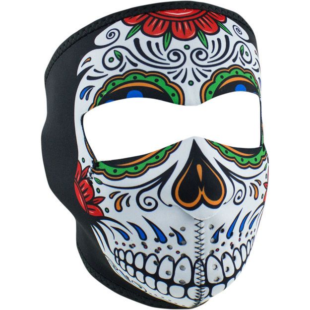 FULL FACE MASK ZAN HEADGEAR MUERTE SKULL ONE SIZE Πολύχρωμο