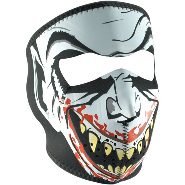 FULL FACE MASK ZAN HEADGEAR GLOW-IN-THE-DARK VAMPIRE ONE SIZE Πολύχρωμο