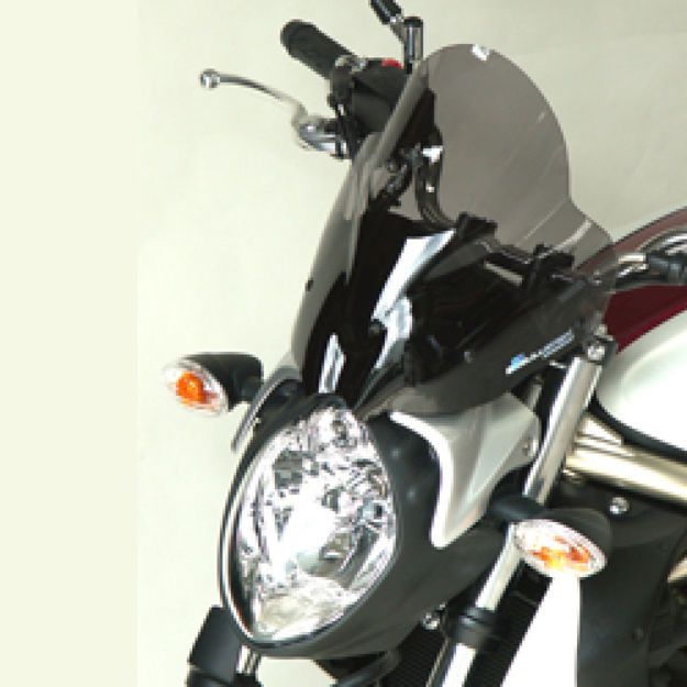 BULLSTER WINDSHIELD HIGH PROTECTION SMOKED BLACK 31 CM 4MM SUZUKI SFV 650 Gladius 2009-2015