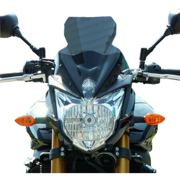 BULLSTER WINDSHIELD HIGH PROTECTION SMOKED BLACK 33 CM 3MM YAMAHA FZ8 N 2010-2016