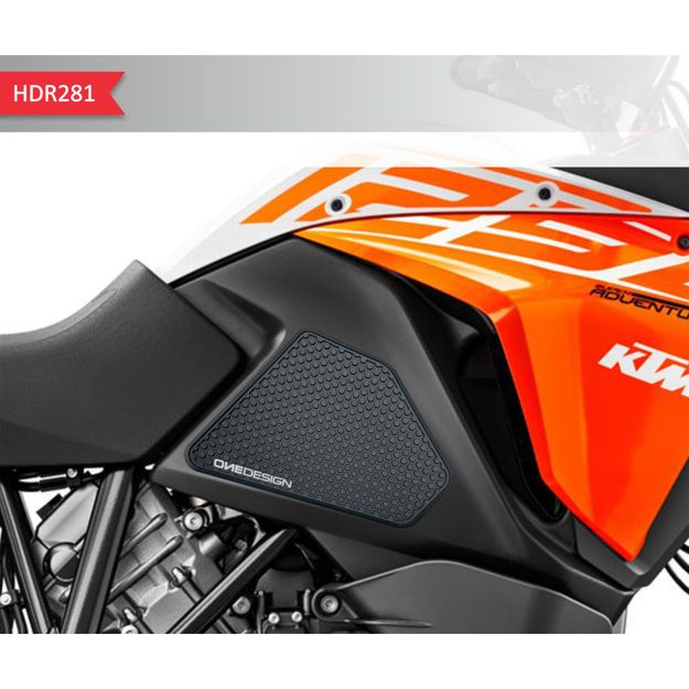 Αυτοκόλλητο ρεζερβουαρ ONEDESIGN TANKGRIP KTM BLACK
 HDR281