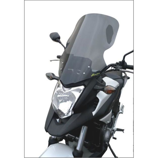 BULLSTER WINDSHIELD HIGH PROTECTION SMOKED GREY 53 CM 4MM HONDA NC 700 X 2012-2013 NC 750 X ABS 2014-2016