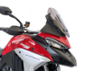 ΠΛΑΙΝΑ ΣΠΟΙΛΕΡ ΖΕΛΑΤΙΝΑΣ ΜΟΤΟΣΥΚΛΕΤΑΣ WRS  MULTISTRADA V4 1200 ABS/ S  ΣΕΤ ΜΑΥΡΟ ΜΑΤ