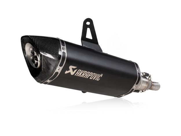 ΤΕΛΙΚΟ ΕΞΑΤΜΙΣΗΣ TITANIUM ΜΑΥΡΟ SLIP ON AKRAPOVIC ITALJET DRAGSTER 125/200