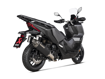 ΤΕΛΙΚΟ ΕΞΑΤΜΙΣΗΣ ΜΑΥΡΟ SLIP ON AKRAPOVIC HONDA ADV 350/NSS 350 FORZA