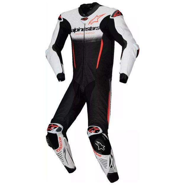 ΟΛΟΣΩΜΗ ΦΟΡΜΑ ALPINESTARS ΔΕΡΜΑΤΙΝΗ GP-R7 1-PC ΛΕΥΚΗ, ΜΑΥΡΗ, ΚΟΚΚΙΝΗ