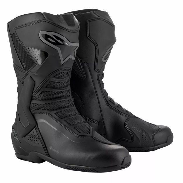 ΜΠΟΤΕΣ ΜΗΧΑΝΗΣ ΑΝΔΡΙΚΕΣ ALPINESTARS SMX-6 v3 Gore-Tex® ΜΑΥΡΕΣ